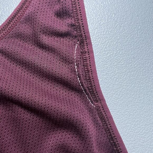 Athleta T Strap Plum Stunner Top Size XS Burgundy - Picture 7 of 8